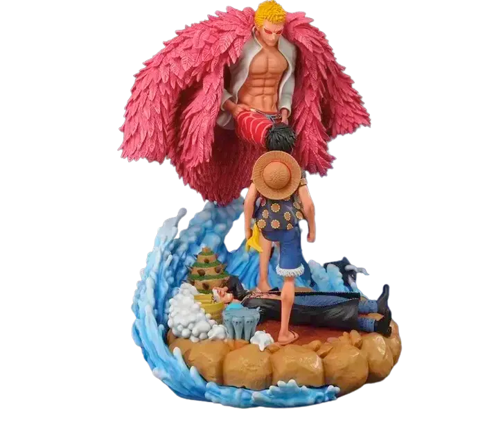 Figurine " Luffy vs Doflamingo " | One Piece