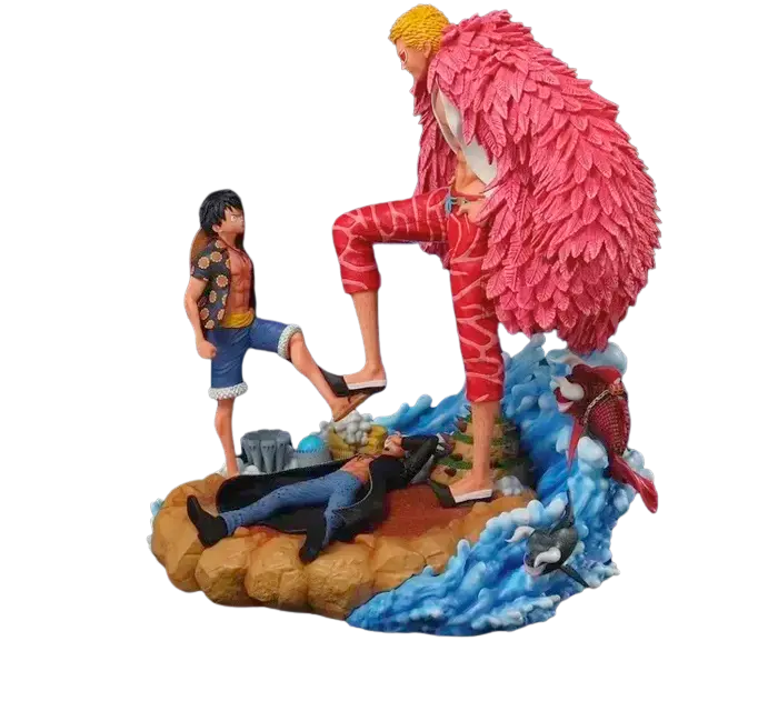 Figurine " Luffy vs Doflamingo " | One Piece