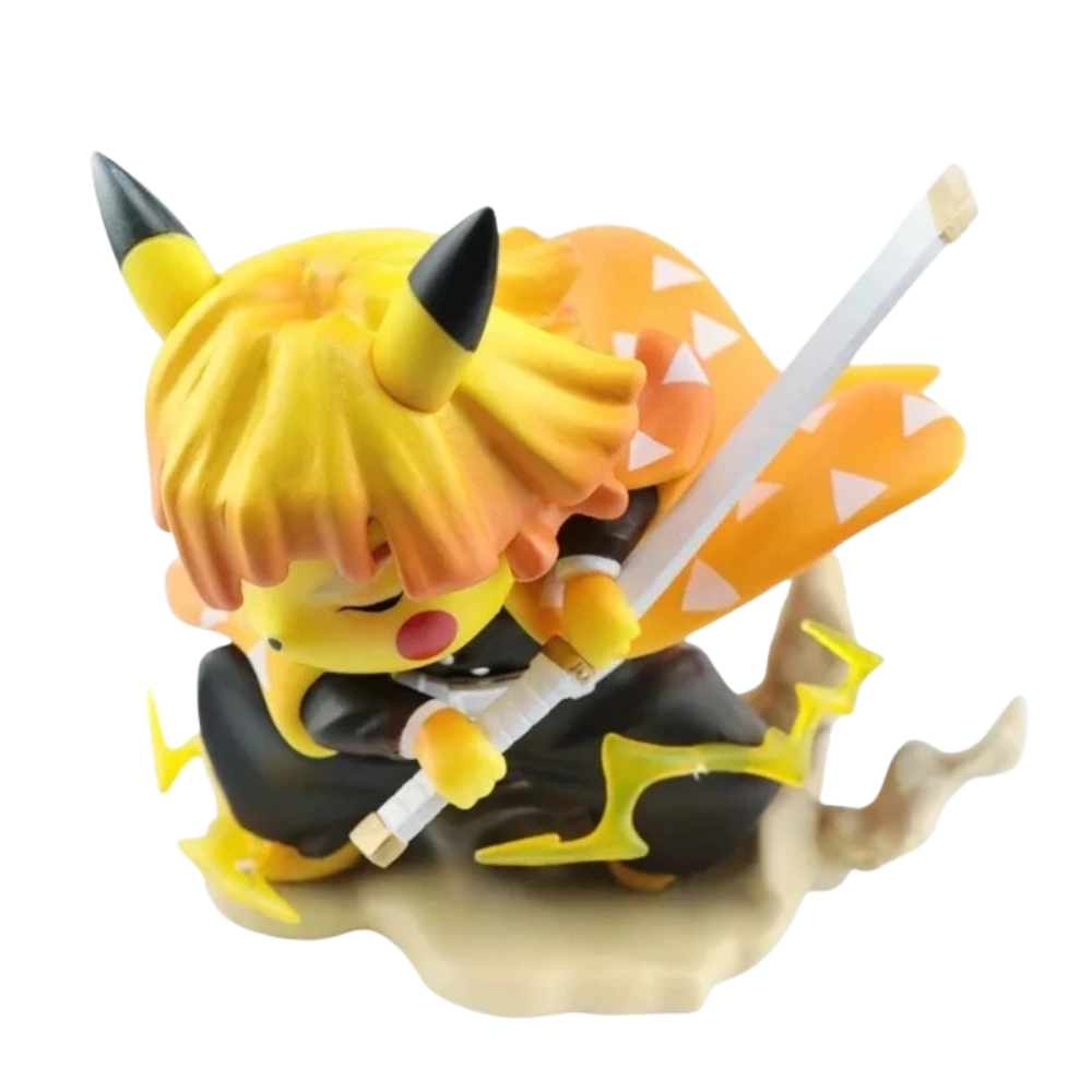 Figurine Zenitsu Agatsuma " Pikachu " | Demon Slayer - Saiko Shop