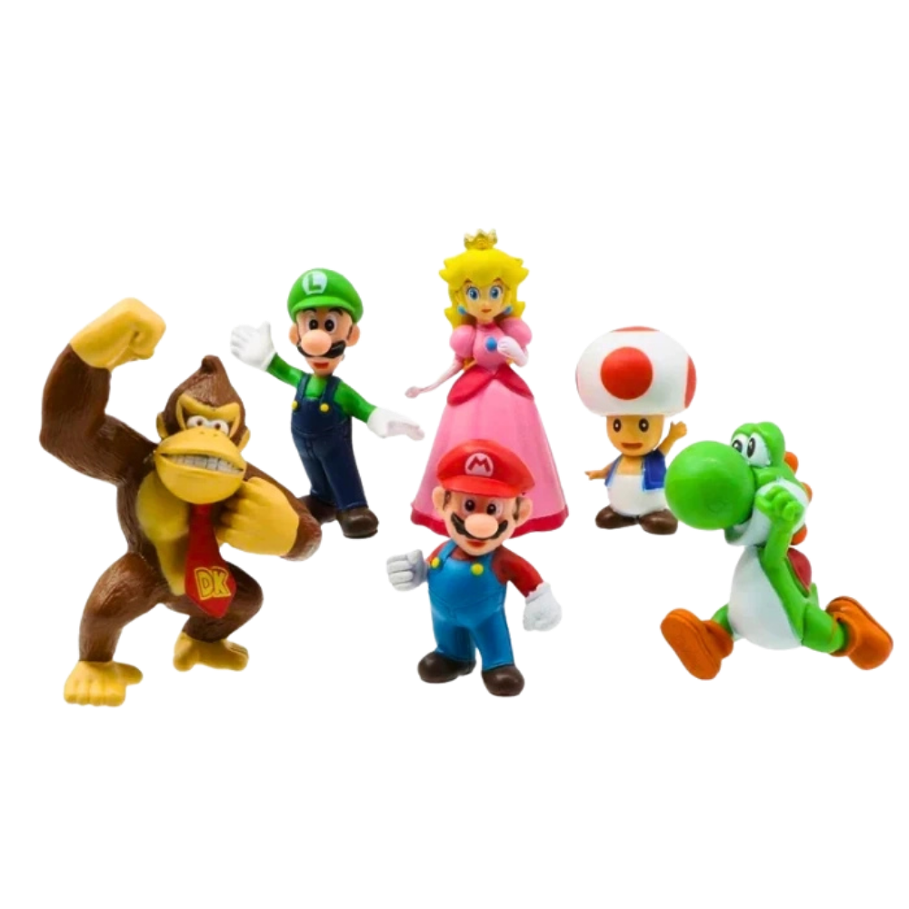 Figurine Super Mario ( 6/pcs ) | Super Mario - Saiko-Shop