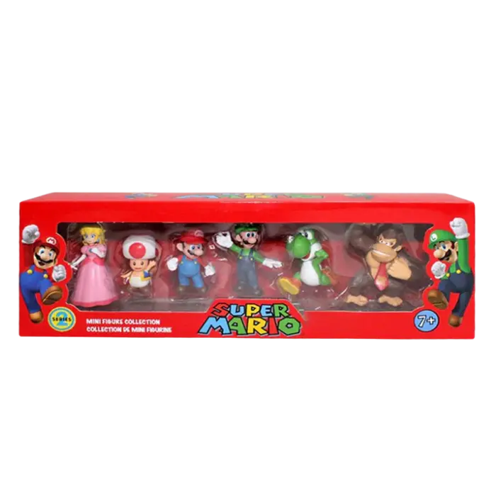Figurine Super Mario ( 6/pcs ) | Super Mario - Saiko-Shop
