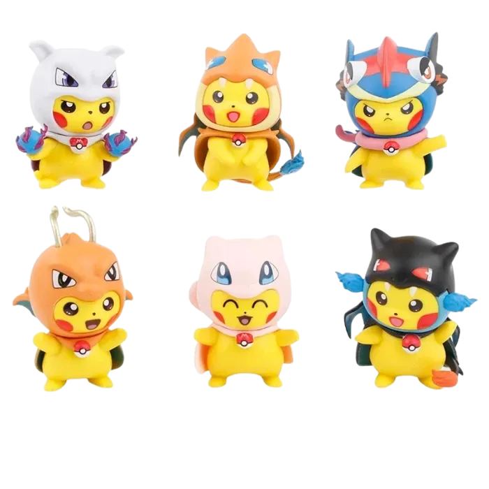 Figurine Pikachu " Déguisé " (6/pcs) | Pokémon - Saiko Shop