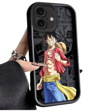 Coque " Luffy " Rouge Bordeaux | One Piece - Saiko-Shop