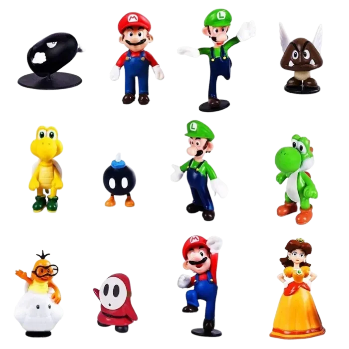 Figurine Super Mario ( 12/pcs ) | Super Mario Saiko-Shop