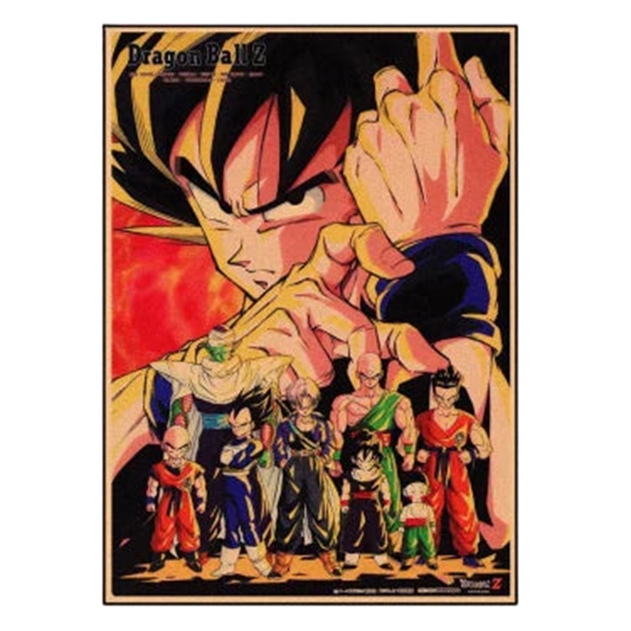 Poster Vintage V6 Dragon Ball Z - Saiko-Shop