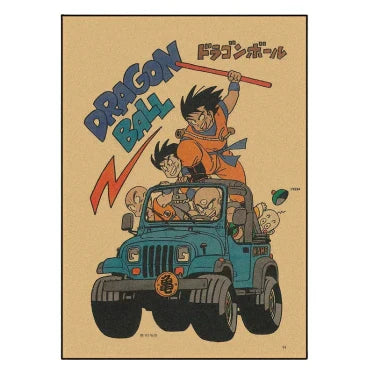 Poster Vintage V1 | Dragon Ball Z Saiko-Shop