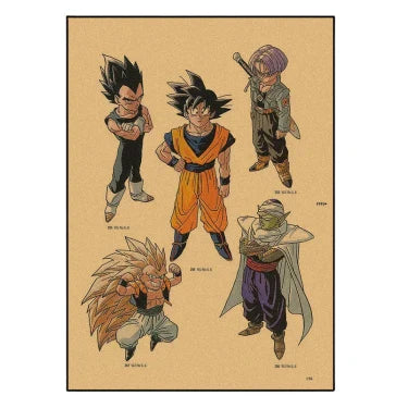 Poster Vintage V20 | Dragon Ball Z Saiko-Shop