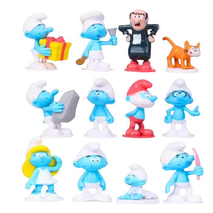 Figurine Schtroumpfs ( 12/pcs ) | Schtroumpfs Saiko-Shop