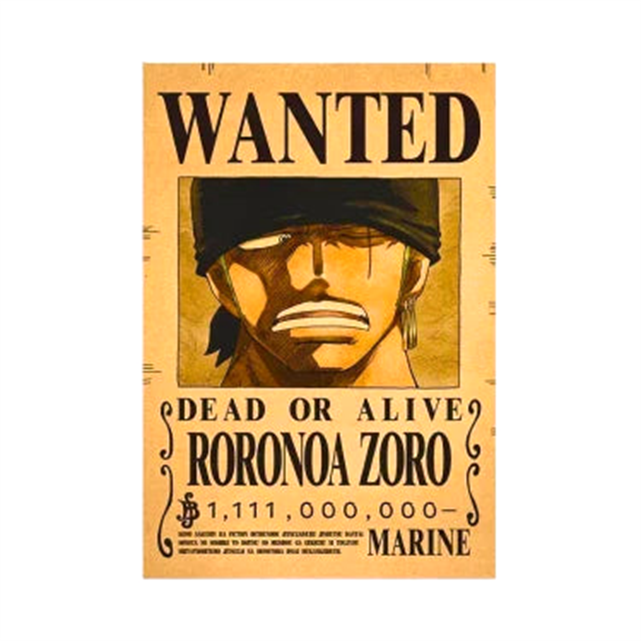 Poster Wanted One Piece - Saiko-Shop