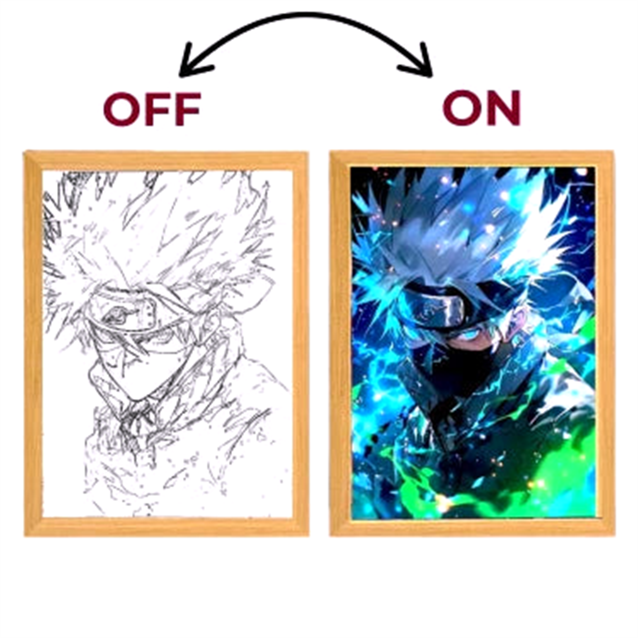 Tableau LED V1 Naruto - Saiko-Shop
