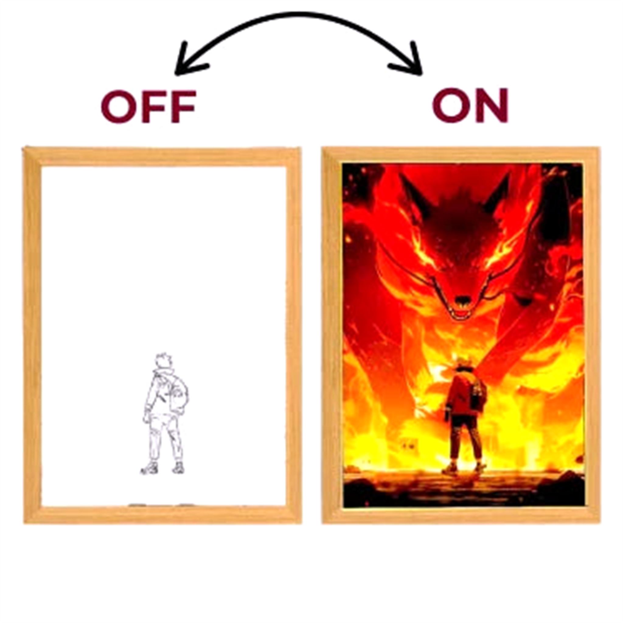 Tableau LED V2 Naruto - Saiko-Shop