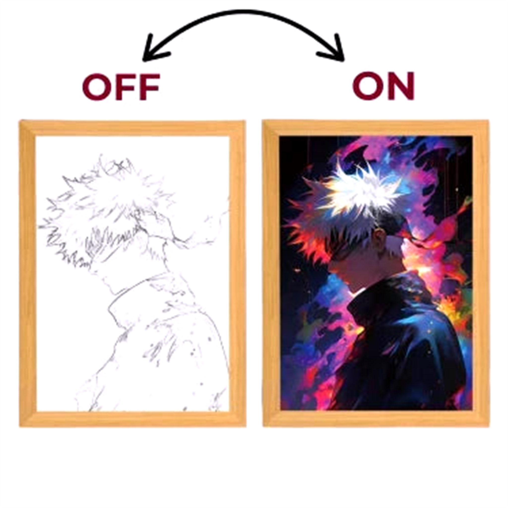 Tableau LED V1 Jujutsu Kaisen - Saiko-Shop