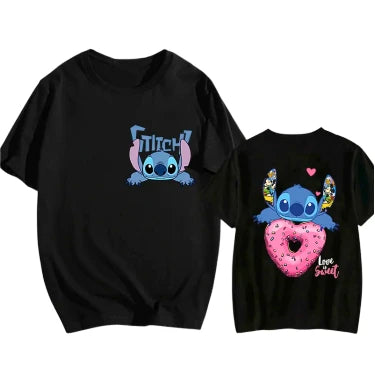 T-Shirt V1 " Mood Black " | Lilo & Stitch Saiko-Shop