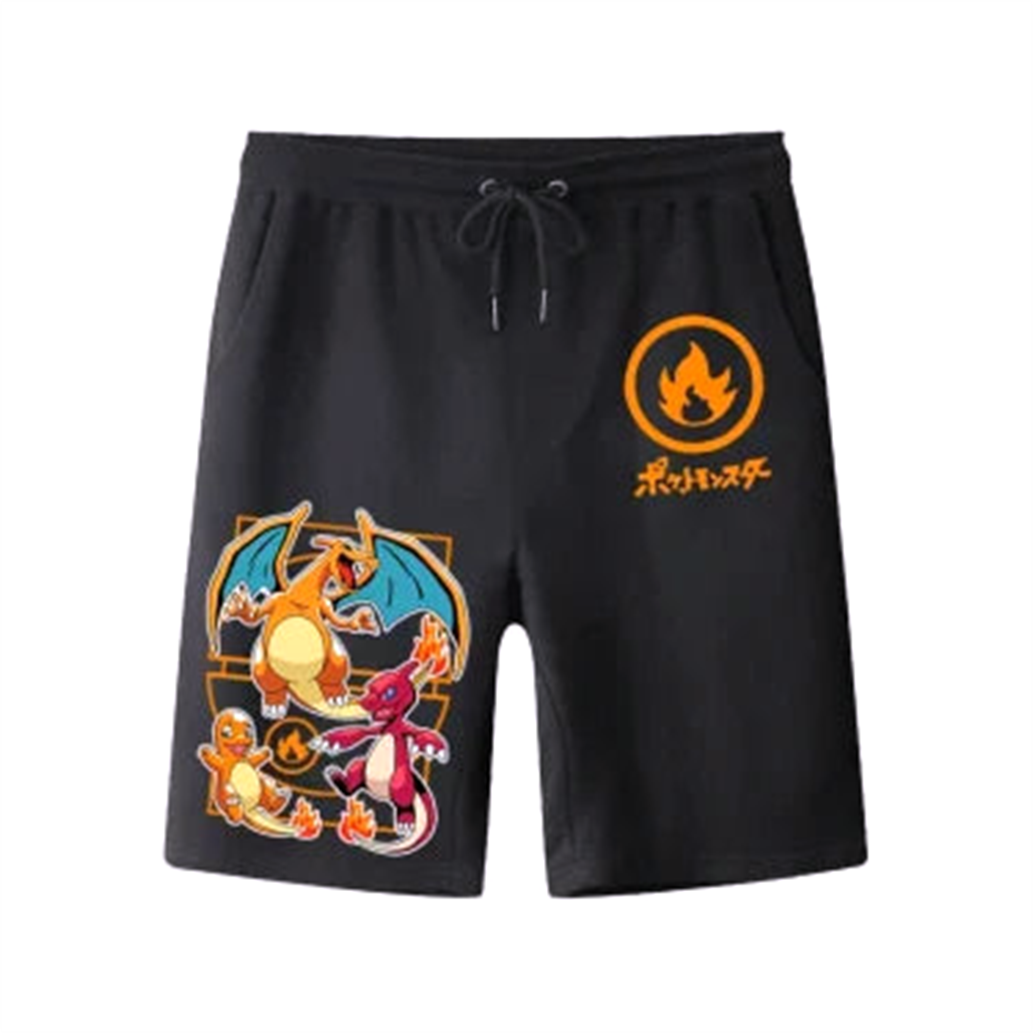 Short Salamèche " Evo Black " | Pokémon Saiko-Shop