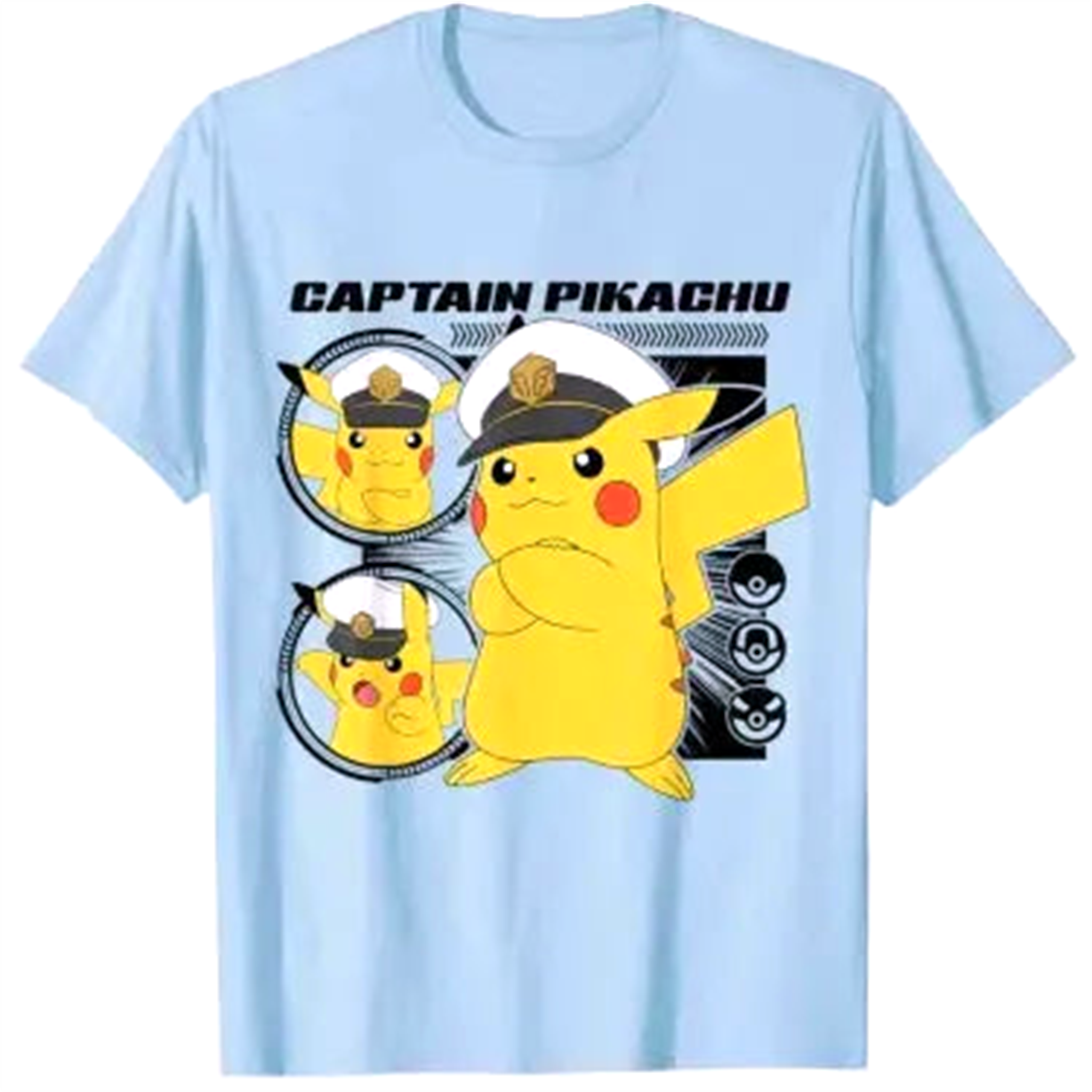 T-Shirt " PikaCaptain " | Pokémon Saiko-Shop