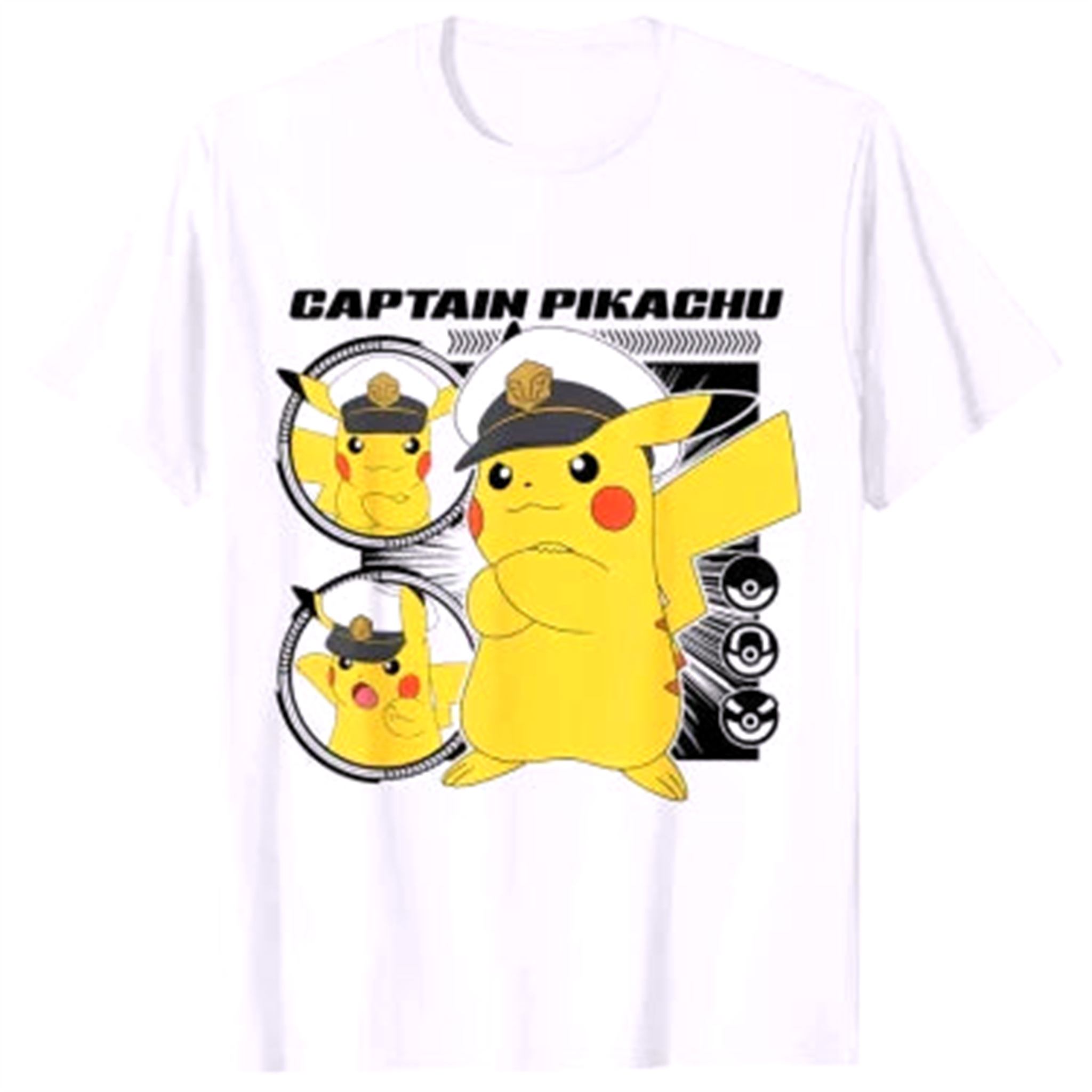 T-Shirt " PikaCaptain " | Pokémon Saiko-Shop