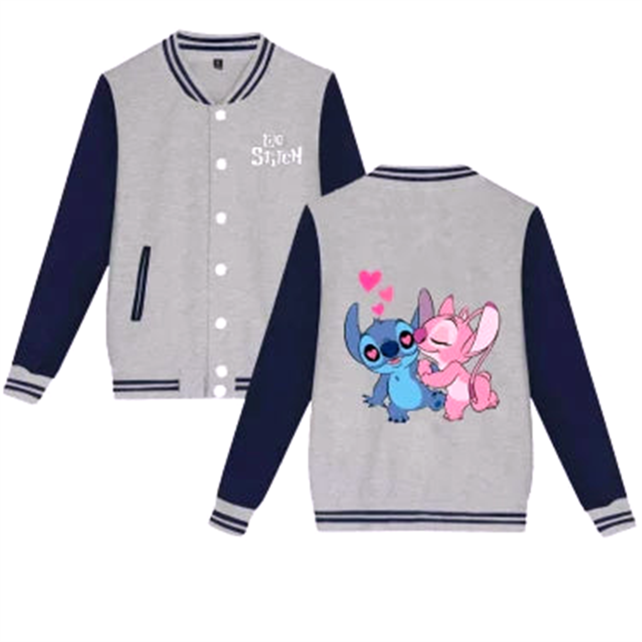 Veste V3 " Student Gray " | Lilo & Stitch Saiko-Shop