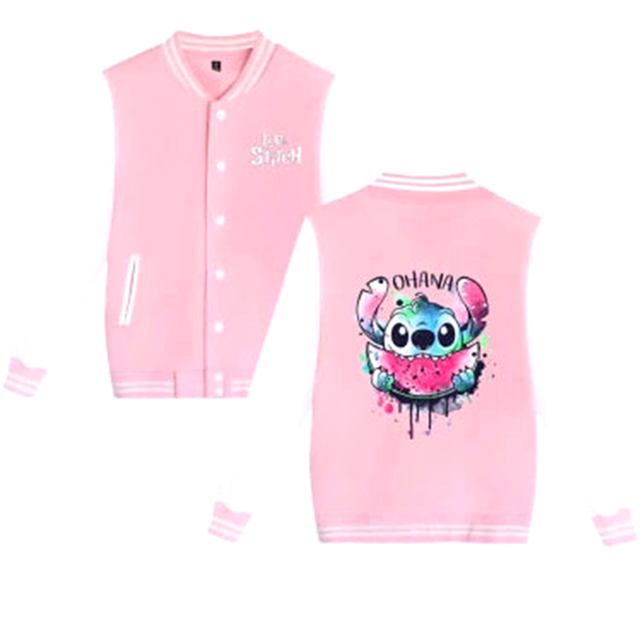 Veste V6 " Student Pink " | Lilo & Stitch Saiko-Shop