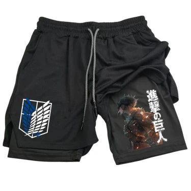 Short de Compression V15 | L'Attaque des Titans Saiko-Shop