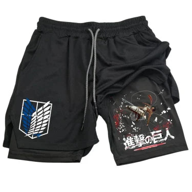 Short de Compression V15 | L'Attaque des Titans Saiko-Shop