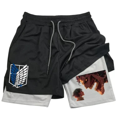 Short de Compression V15 | L'Attaque des Titans Saiko-Shop