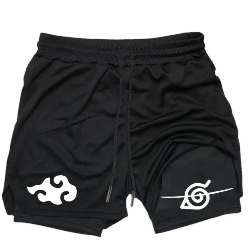 Short de Compression " Black " | Naruto Saiko-Shop