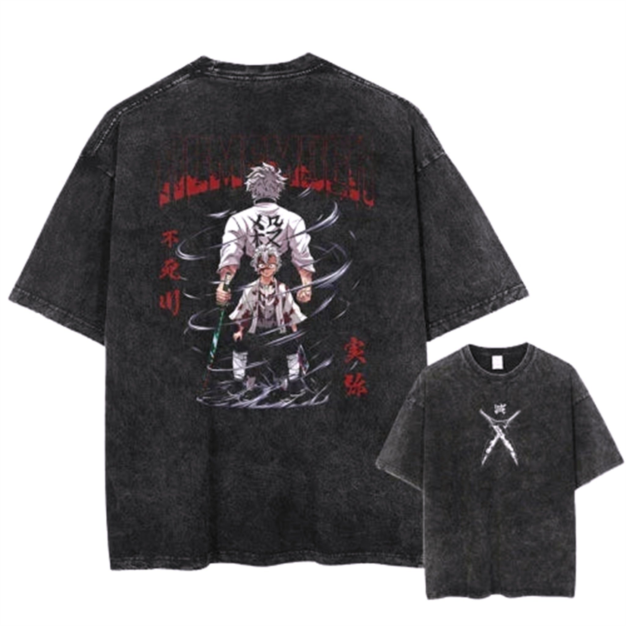T-Shirt V6 Muzan " Oversize " | Demon Slayer Saiko-Shop