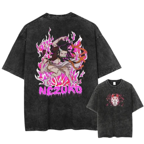 T-Shirt V11 Orus " Oversize " | Demon Slayer Saiko-Shop