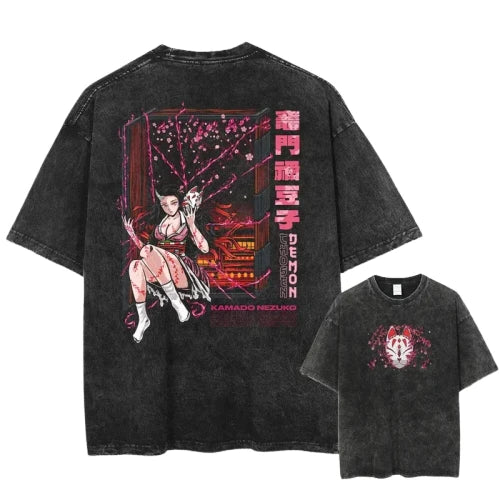 T-Shirt V11 Orus " Oversize " | Demon Slayer Saiko-Shop