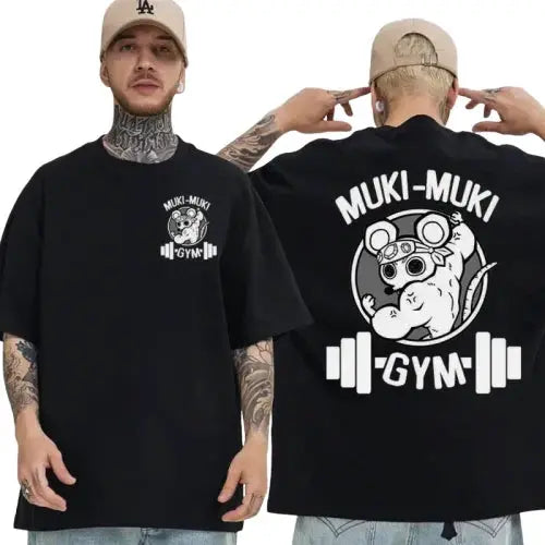 T-Shirt Oversize " Muki Muki " | Demon Slayer Saiko-Shop