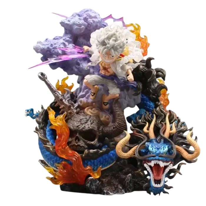 Figurine LED " Luffy Gear 5 Vs Kaido " | One Piece Saiko-Shop