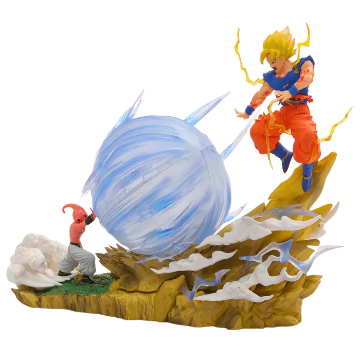 Figurine LED " Majin Buu Vs Son Goku " | Dragon Ball Z - Saiko-Shop