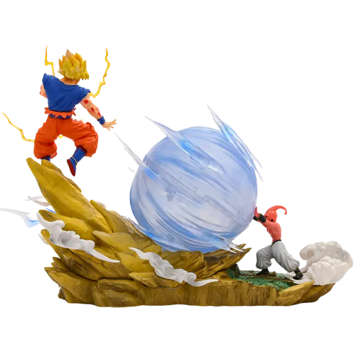 Figurine LED " Majin Buu Vs Son Goku " | Dragon Ball Z Saiko-Shop