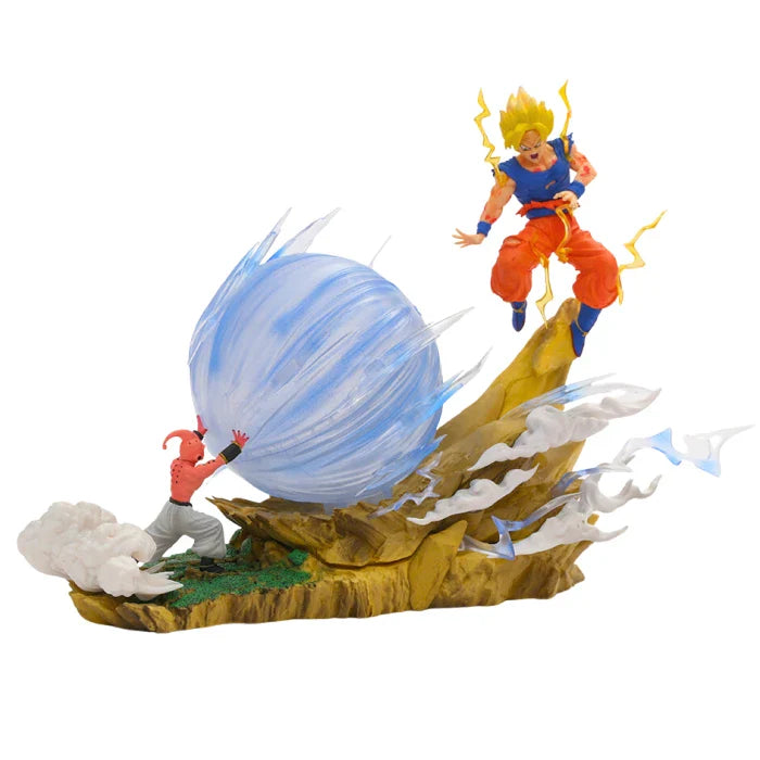 Figurine LED " Majin Buu Vs Son Goku " | Dragon Ball Z Saiko-Shop
