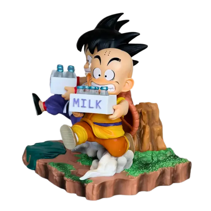 Figurine Krillin & Son Goku " Milk " | Dragon Ball Z - Saiko-Shop