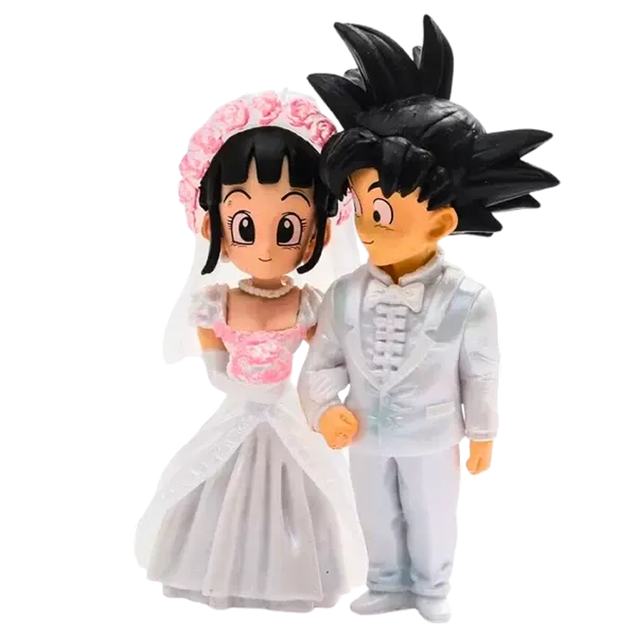 Figurine " Son Goku & Chichi Kawaii " | Dragon Ball Z Saiko-Shop