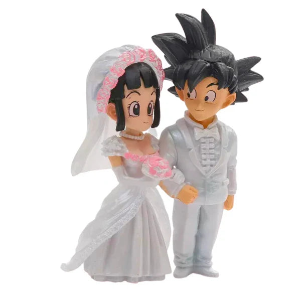 Figurine " Son Goku & Chichi Kawaii " | Dragon Ball Z Saiko-Shop