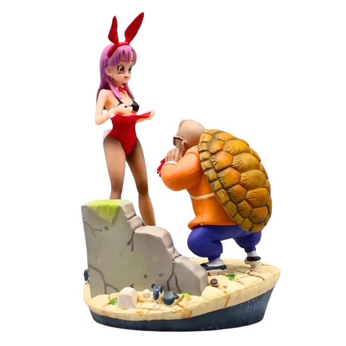 Figurine " Bulma & Maître Roshi " | Dragon Ball Z Saiko-Shop