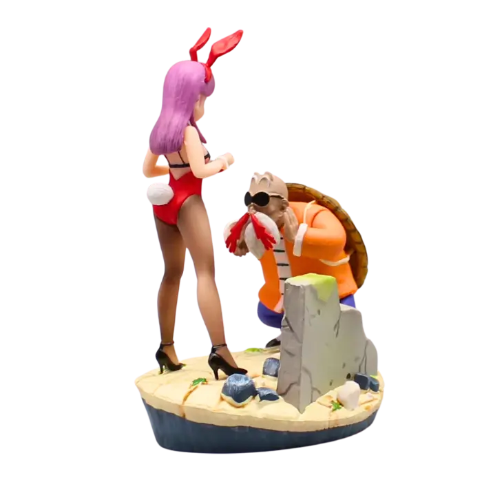 Figurine " Bulma & MaĂźtre Roshi " | Dragon Ball Z Saiko-Shop
