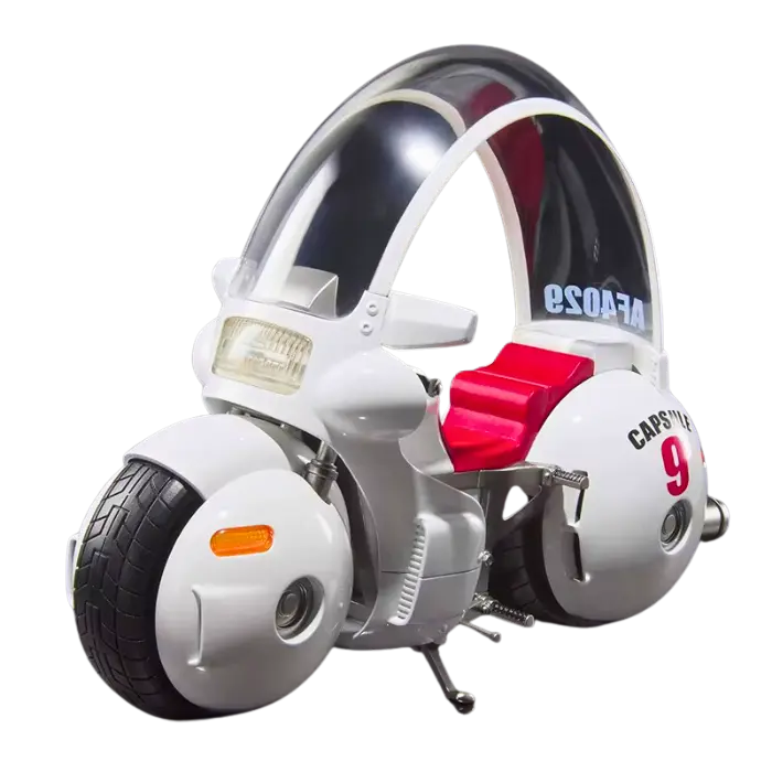 Figurine Articulée Bulma & Son Goku " Capsule Motorcycle " | Dragon Ball Z Saiko-Shop