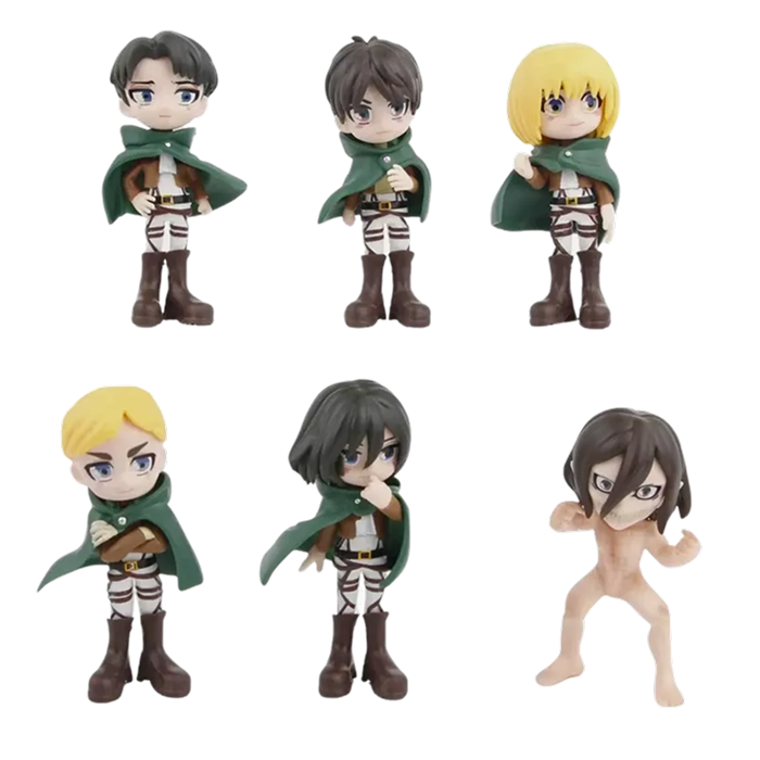 Figurine L'Attaque des Titans ( 6/pcs ) | L'Attaque des Titans Saiko-Shop