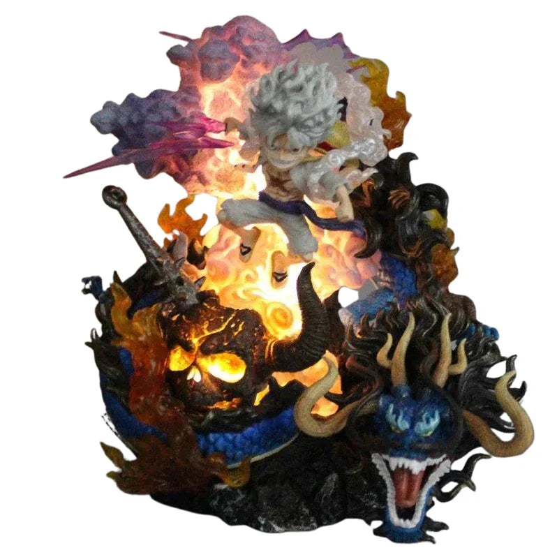 Figurine LED " Luffy Gear 5 Vs Kaido " | One Piece Saiko-Shop