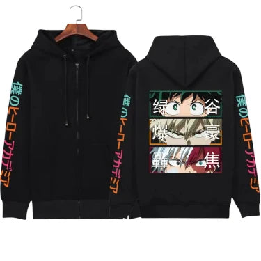 Pull Zippé " Héros "| My Hero Academia Saiko-Shop
