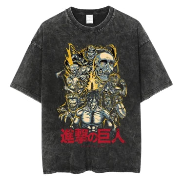 T-Shirt Oversize V22 " Titan " | L'Attaque des Titans Saiko-Shop