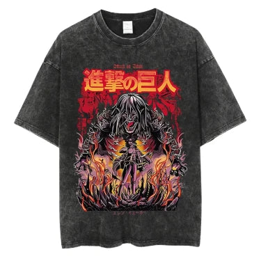 T-Shirt Oversize V22 " Titan " | L'Attaque des Titans Saiko-Shop