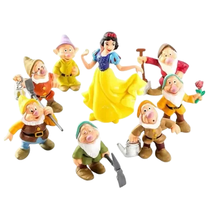 Figurine Blanche-Neige ( 8/pcs ) | Blanche-Neige et les Sept Nains - Saiko-Shop