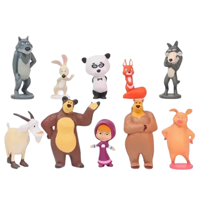 Figurine Masha et Michka ( 10/pcs ) | Masha et Michka Saiko-Shop