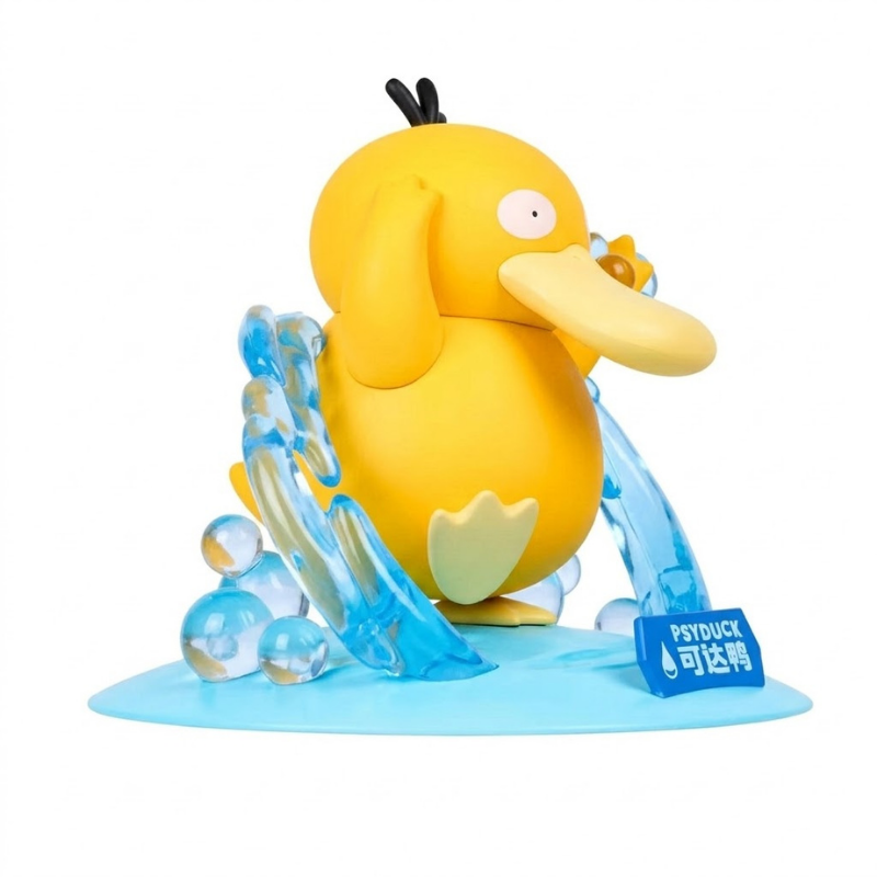 Figurine Pokémon représentant Psykokwak dans une pose adorable.