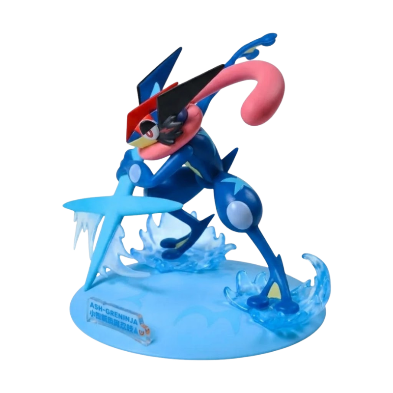 Figurine décorative Amphinobi avec ses yeux expressifs et son allure de ninja mystérieux.
