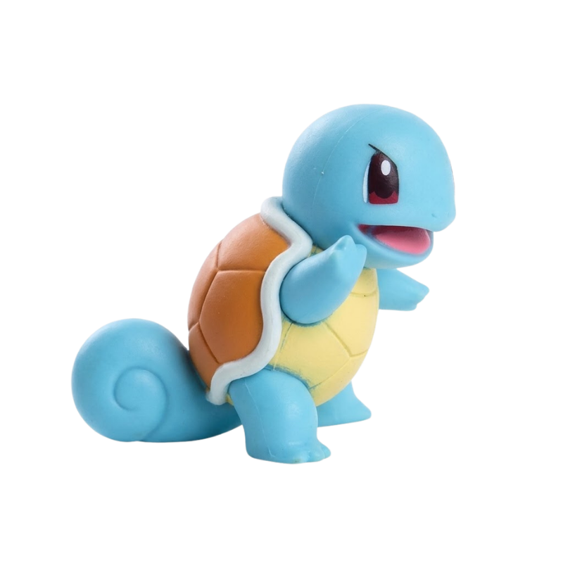 Figurine de collection Carapuce Pokémon avec des détails soignés et des couleurs fidèles